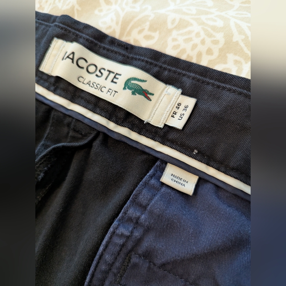 Lacoste Black Shorts 36 - Picture 9 of 11